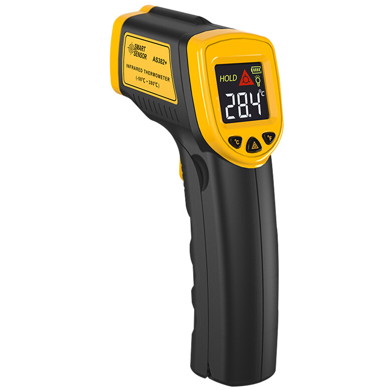 希玛AS382+测温枪红外线测温仪彩屏非接触电子温度计-50～380℃