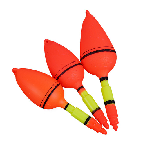 Red hollow floating sea pole fish float throwing pole sliding float red flag float sea fishing plastic big belly float rock fishing float silver carp and bighead carp float