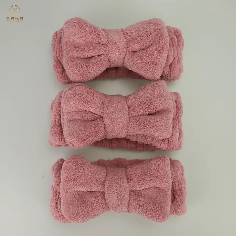 珊瑚绒发圈带logo