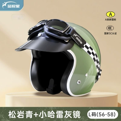 Autumn and Winter Helmet for Men – Motosiklet kaskı (dəbilqə) - songyanqing-l-large-head-circumference-56-58cm-3-harley-gray-mirror