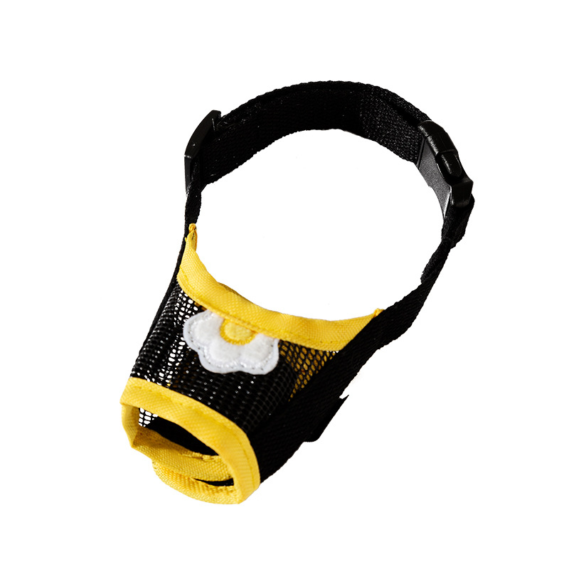 Funda de boca transpirable de girasol Funda de boca transpirable de malla para perros, anti-mordedura, anti-llamada, anti-comer, máscara para mascotas image 6