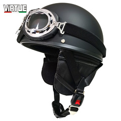 Export Trade Supply of German and American Helmets, Female Helmets, Male Helmets for Electric Vehicles, Summer Half Helmets with Fashionable Ventilation Mirrors 