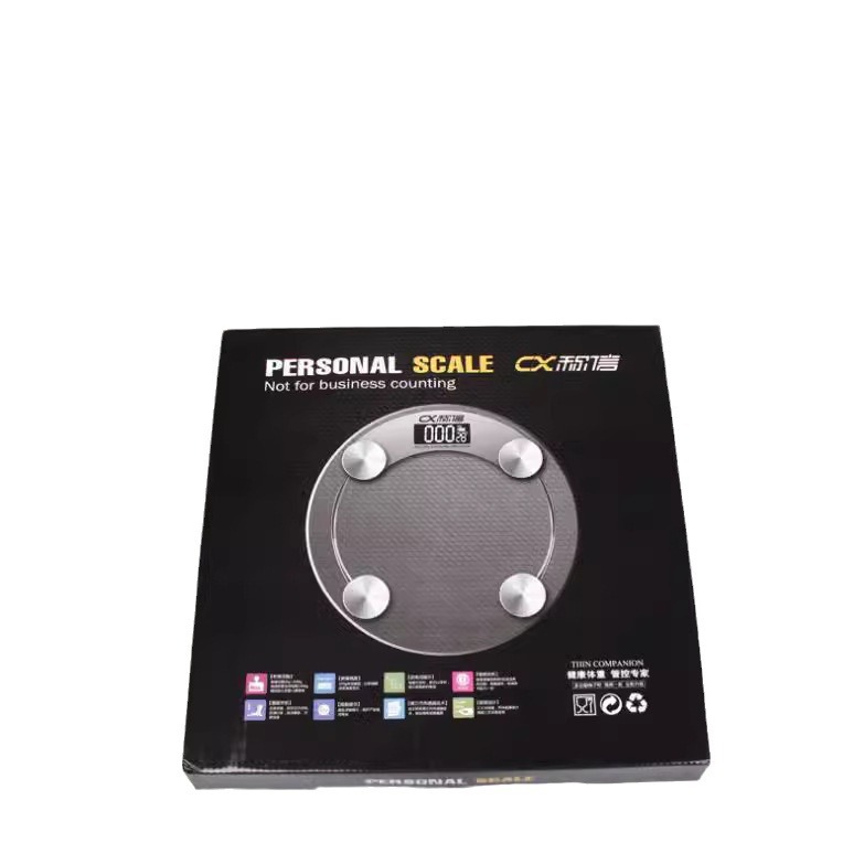 Suministro directo de fábrica Escala electrónica para la salud humana Escala electrónica de regalo transparente ronda hogar mini Escala electrónica