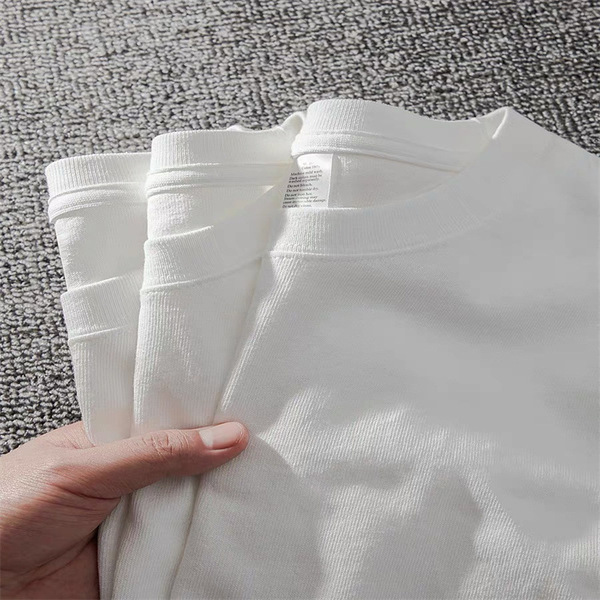 Men's solid color summer cotton base body-friendly T-shirt