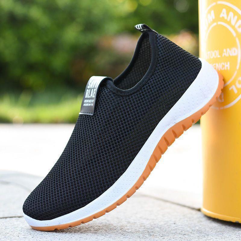 New Summer Mesh Shoes for Men, Non-Slip Mesh Shoes, Soft Sole Breathable Casual Sports Shoes, Slip-On Slip-Ons, Mesh Shoes