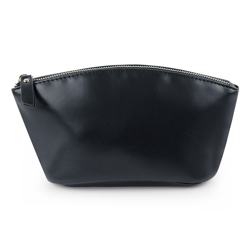 Bolsa de almacenamiento negro cuero pu caballo loco estriado impermeable a prueba de suciedad bolsa de maquillaje bolsa de lavado bolsa de viaje de negocios para hombres bolsa de negocios image 7