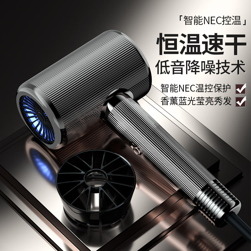 Secador de pelo eléctrico nuevo - Alta potencia, especial para peluquerías, alta velocidad, viento grande, con iones negativos para cuidado del cabello, uso doméstico