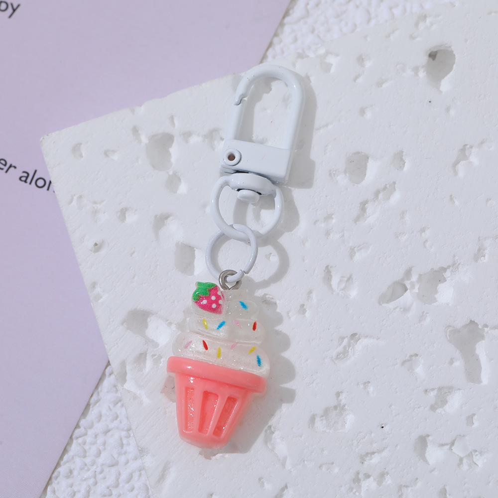 Original Popsicle helado colgante chica de dibujos animados corazón estudiante mochila adornos novias regalo ins colgante al por mayor