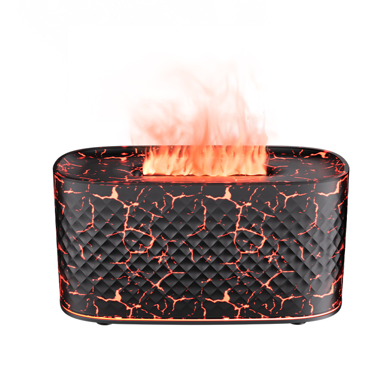 Difusor de llama de simulación nuevo 2025, máquina de aromaterapia ultrasónica creativa para el hogar con degradado colorido, humidificador de llama