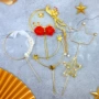 生日月亮星星羽毛插牌
