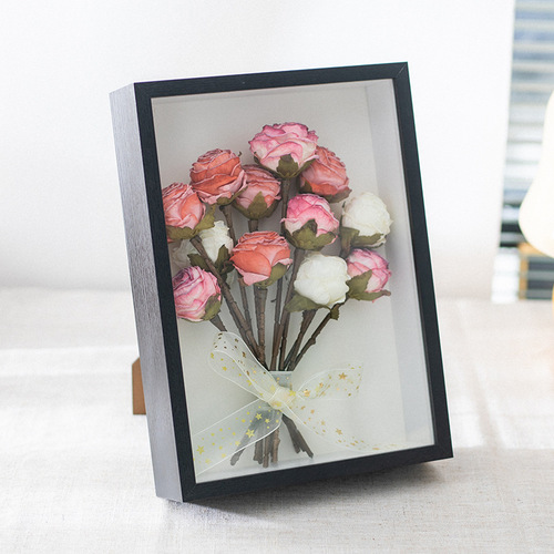 Dry Flower Frame Wholesale Handmade DIY 3D Hollow Specimen Frame 8-inch 7-inch Insect Clay Model Display Picture Frame