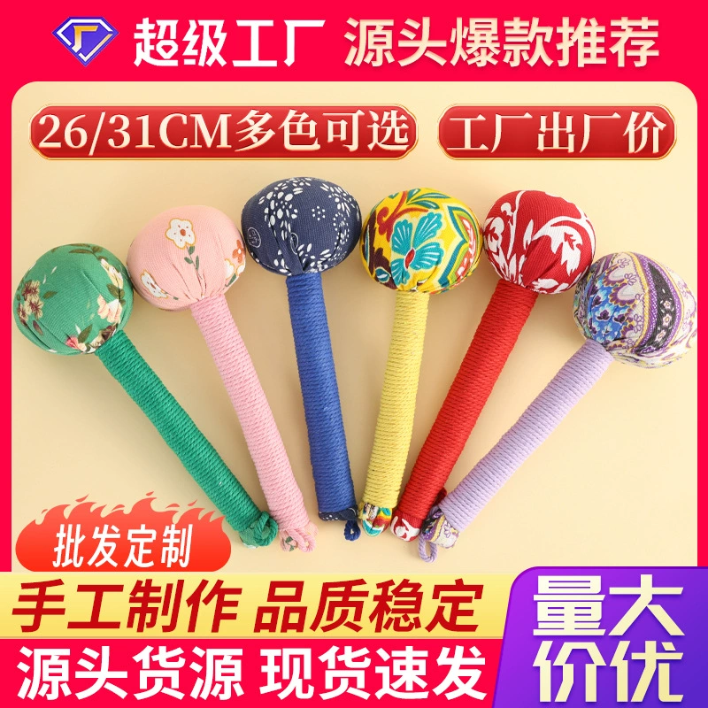 Оптовый массажный молоток из полыни для здоровья, молоток для массажа меридианов, палка-молоток из полыни, DIY молоток для меридианов