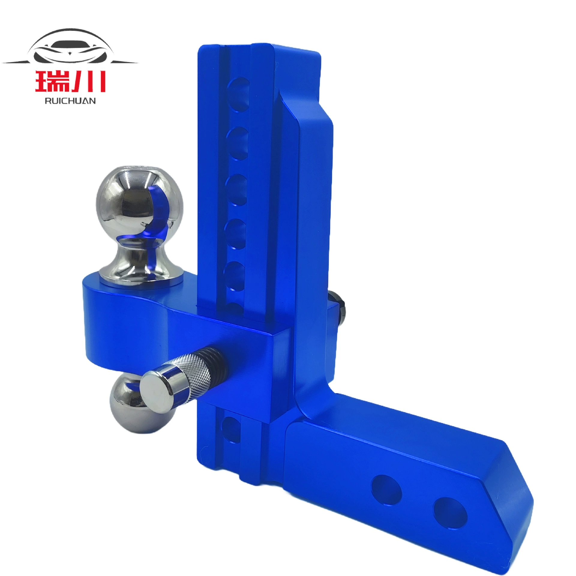 Алюминиевый комплект трейловой руки, 2-дюймовый drop8, двойной шар с девятью отверстиями, двойной слот, синий