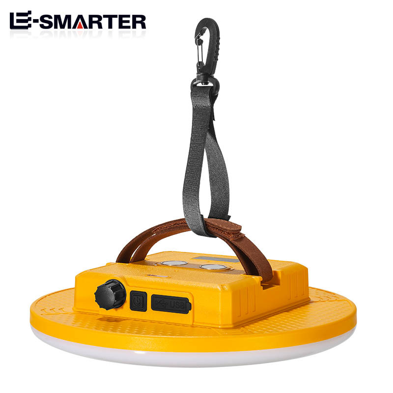 Transfronteriza venta de gancho de techo lámpara de campamento al aire libre no polar atenuación de adsorción magnética fuerte redonda cabina lámpara de campamento