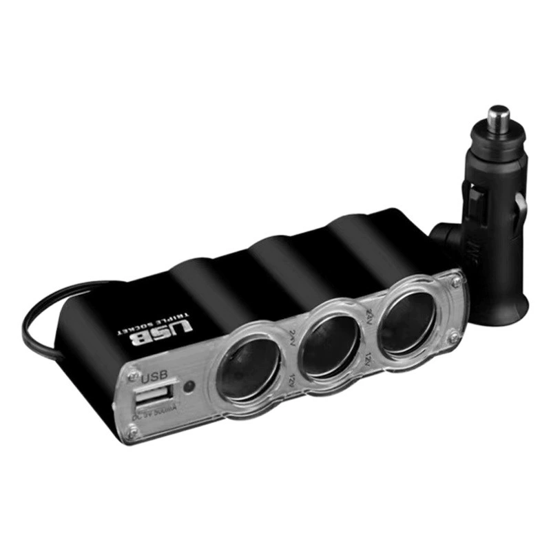 Автомобильный прикуриватель один-три 12 В с USB один-три автомобильный распределитель питания автомобильный распределитель