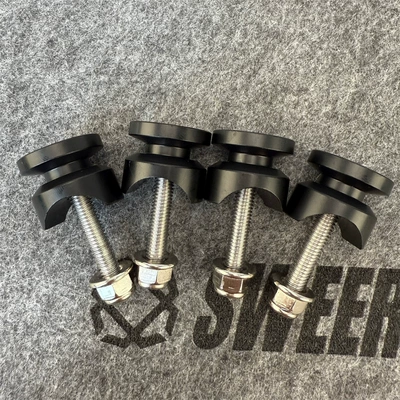 Motosiklet ləvazimatları və aksesuarları — Box Buckle Aluminum Alloy Bottom Screw - black-aluminum-alloy-groove-side-box-buckle-17-19mm-round-rod