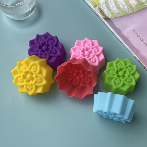 5cm new flower flower type silicone mold New style cake jelly cloth…