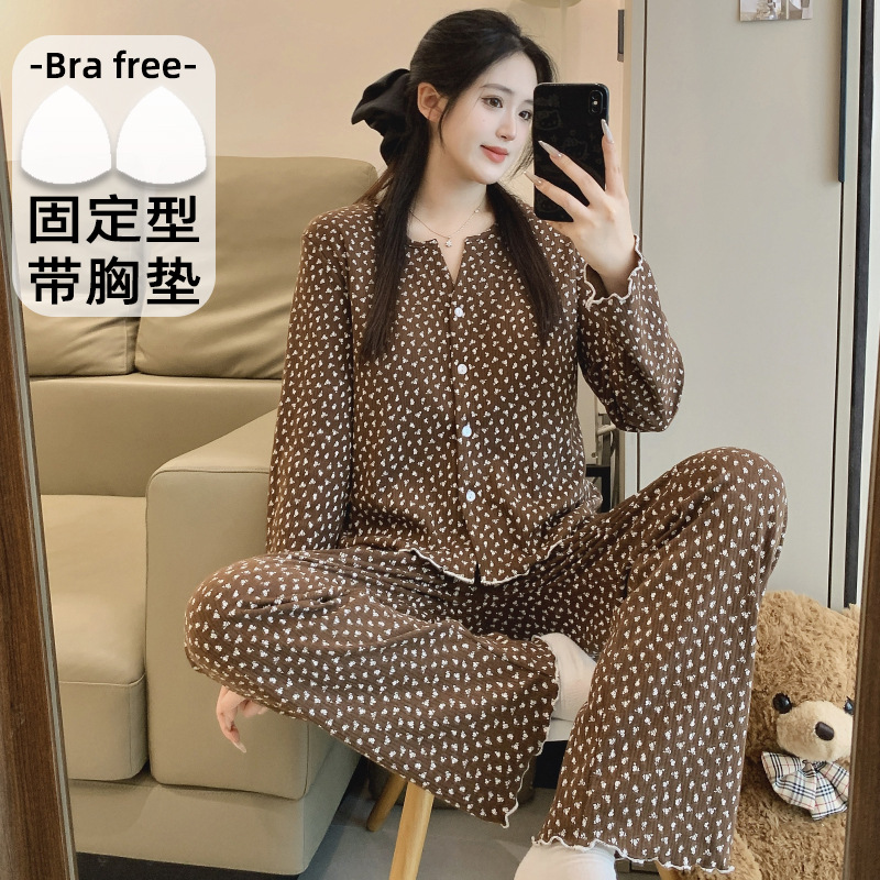 f-M341 브라운 에메랄드 플라워