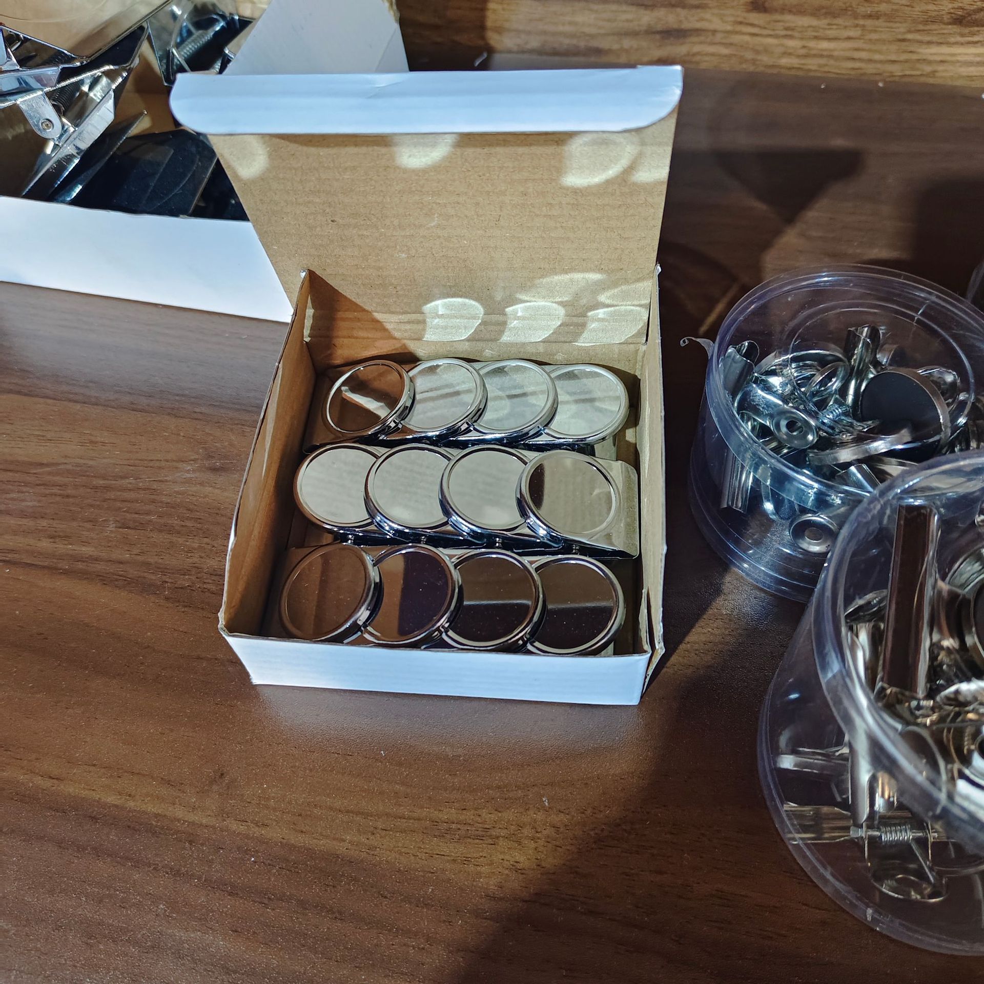 Clip de imán de metal 30mm 38mm 45mm magnético de oficina diaria carpeta de papel de acero carpeta de refrigerador