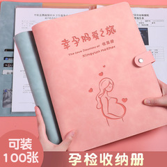 Prenatal Examination Collection Folder, Cute Portable Check List File, Antenatal Collection Folder, Report Form Data Album, A4
