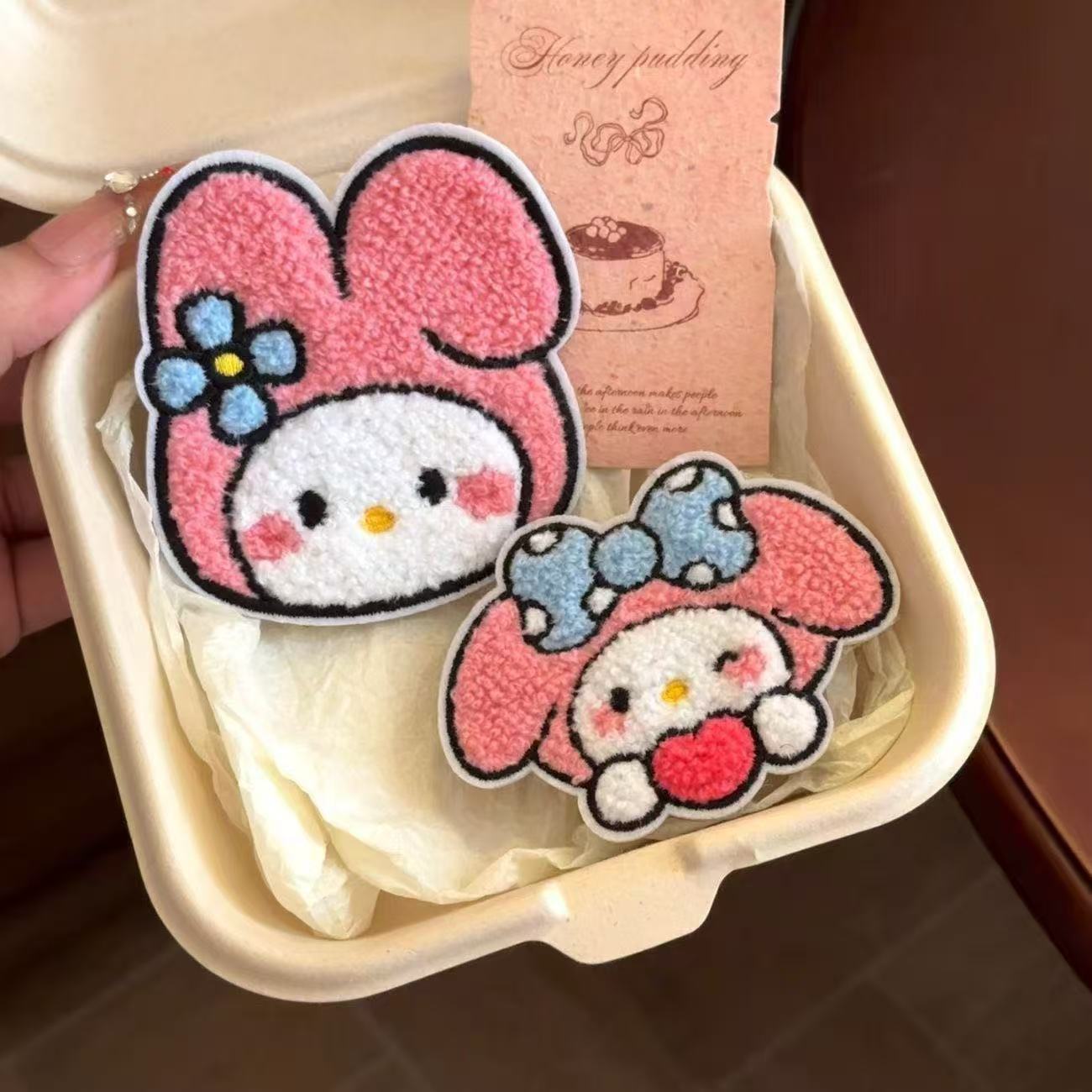 Cute Cartoon My Melody Bangs Hair Sticker Hair Finishing Tool Short Hair Magic Sticker Seamless Hair Accessory for Girls