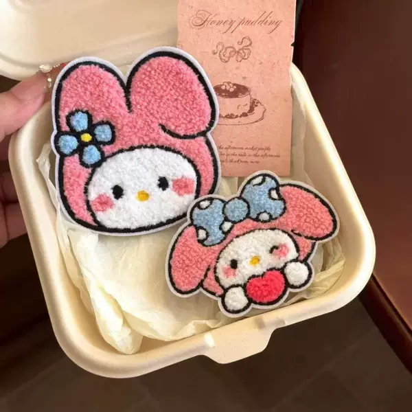 Cute Cartoon My Melody Bangs Hair Sticker Hair Finishing Tool Short Hair Magic Sticker Seamless Hair Accessory for Girls