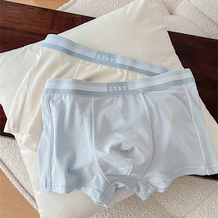 60s Long-staple Cotton Men's Pure Cotton Underwear 7A Bacteriostatic Mid-waist Comfortable Fashionable Men's Boxer Shorts Traceless Boxer Shorts