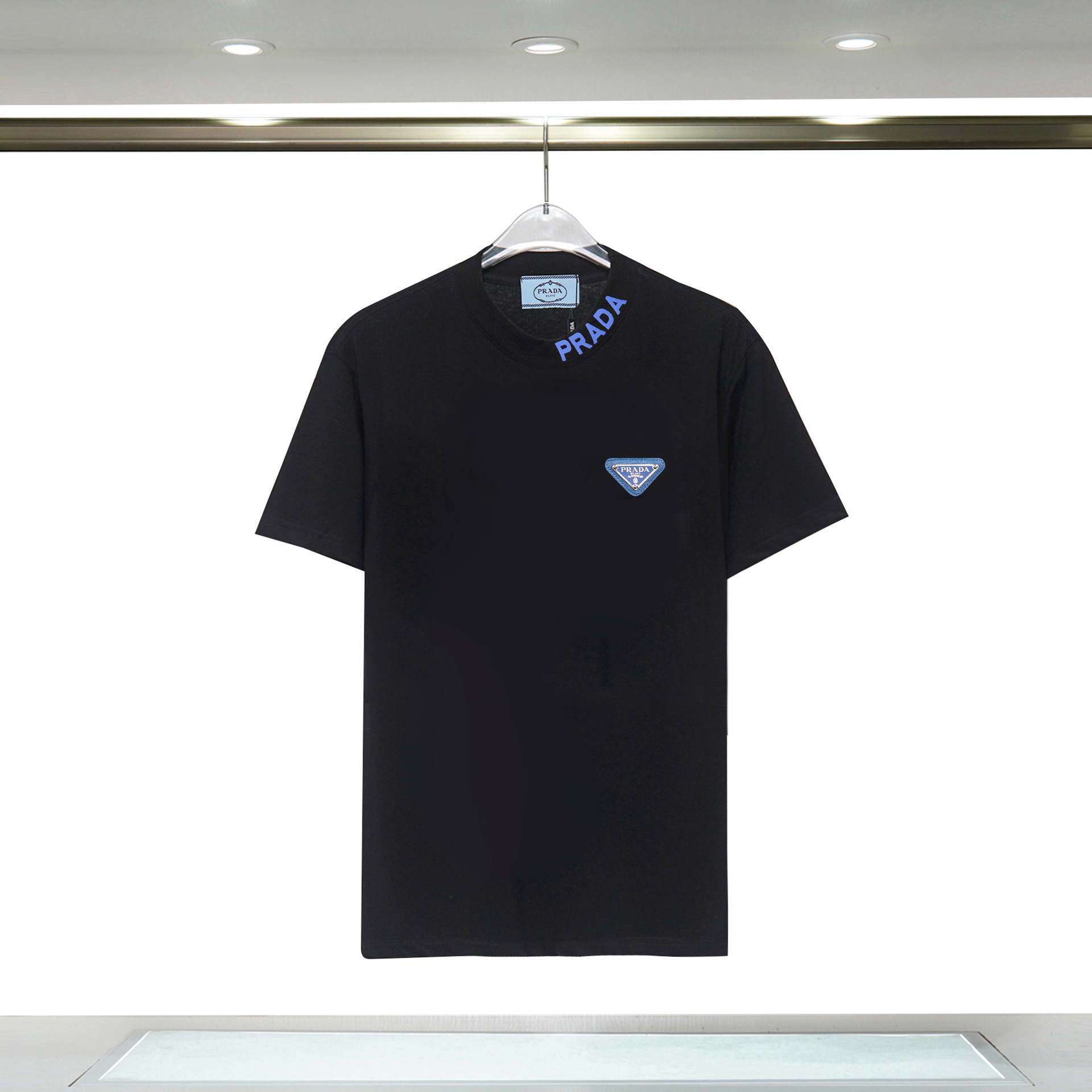 Moda transfronteriza Pujia pareja de manga corta tendencia de verano personalidad creativa color PRA letras impresas camiseta femenina