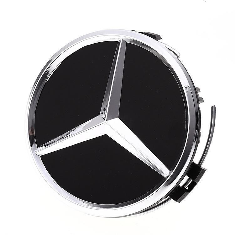 Suitable for Mercedes-Benz wheel hub covers, including the wheat-ear black emblem for A-Class, B-Class, C-Class, E-Class, S-Class, and ML350 models