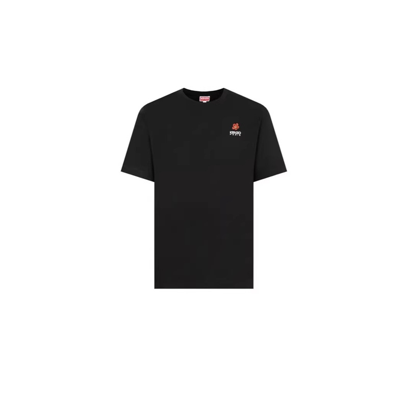 Brand New French Kenzo Kenzo Takada Men's Short-Sleeve T-Shirt with Letter Print and Round Neck, Perfect for a Holiday Gift