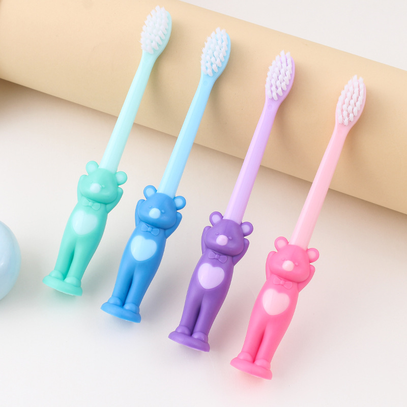 Cepillo de Dientes Infantil de Cerdas Suaves, Mango Antideslizante, Limpieza, para Niños