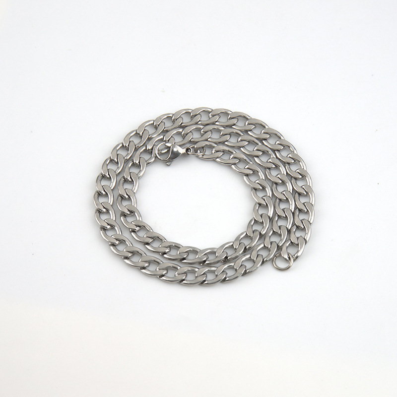 Cuban Chain Necklace For Men In High Grade Stainless Steel_voghion.com