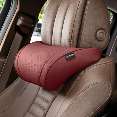Headrest Mercedes-Benz Maybach, Bmw, Wenjie - little-k-lychee-pattern-volcanic-red-neck-pillow-1-piece