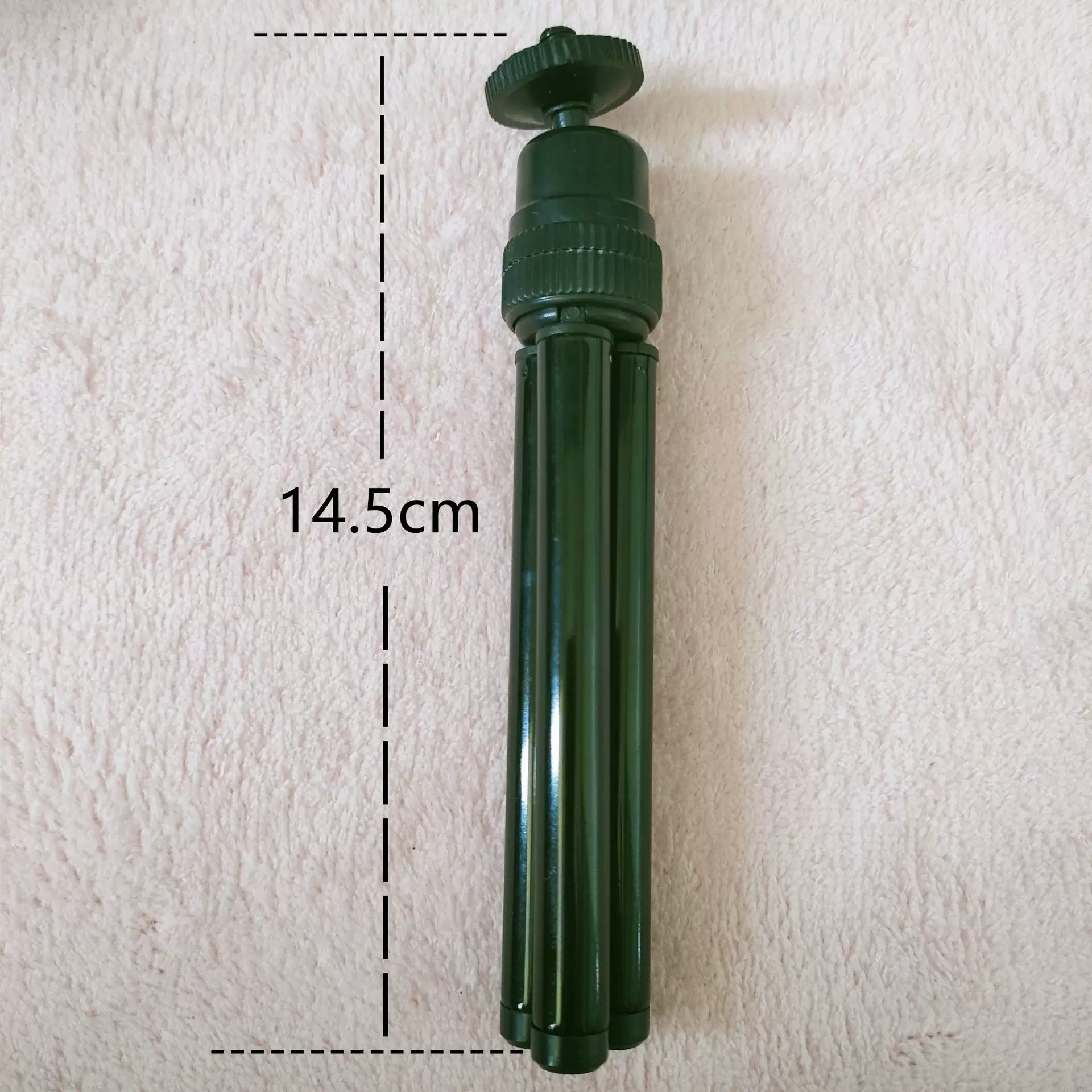 批发可伸缩铝合金三脚架2节便携塑料头迷你手持望远镜三角架支架