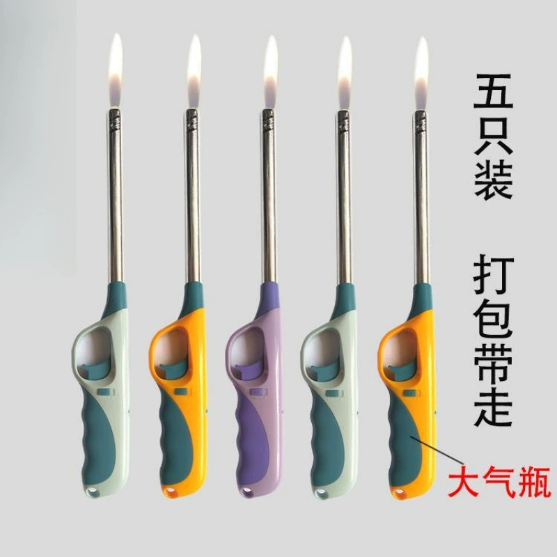 Удлиненный электронный зажигатель для газовой плиты, кухонный бытовой зажигатель с длинным горлышком, пистолет для зажигания.