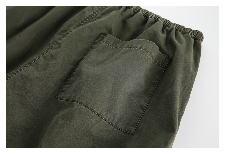 OUSWE China-Chic gewaschene gebrauchte Overalls Herren lockere und vielseitige gerade Freizeithose Deckhose RK67_voghion.com