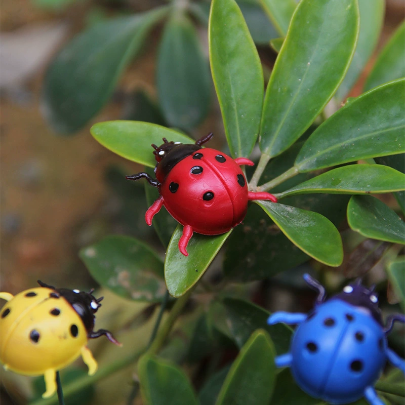 Моделирование божьей коровки микро ландшафт украшения магнитные наклейки на холодильник Креативные аксессуары для дома DIY Смола моделирование семизвездочная Божья коровка