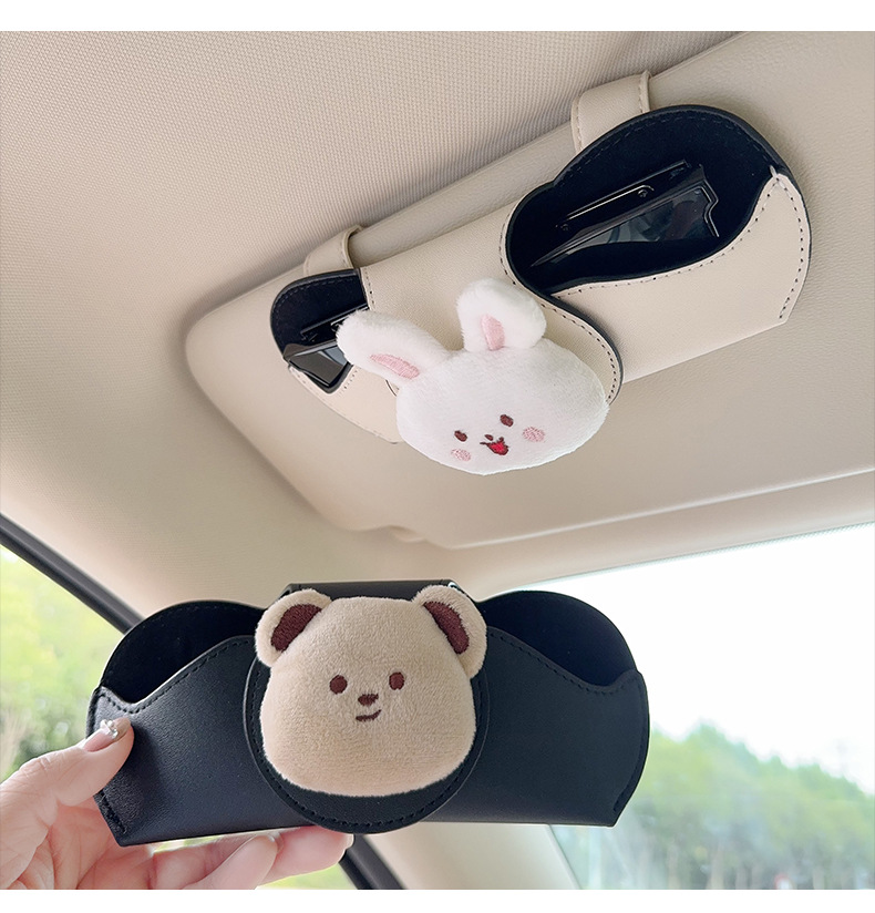 Car Glasses Case, Sun Visor, Sunglasses Clip, Car Driver's Glasses Clip, Sunglasses Car Storage Box, Glasses Holder