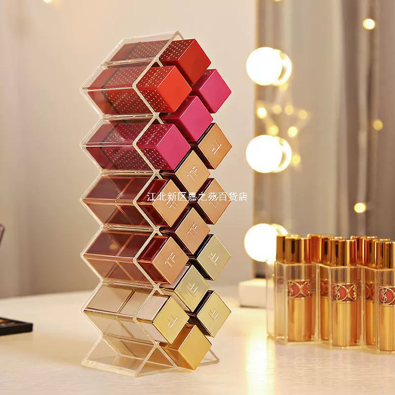 Lipstick, acrylic storage box, cosmetic table transparent stand, internet celebrity
