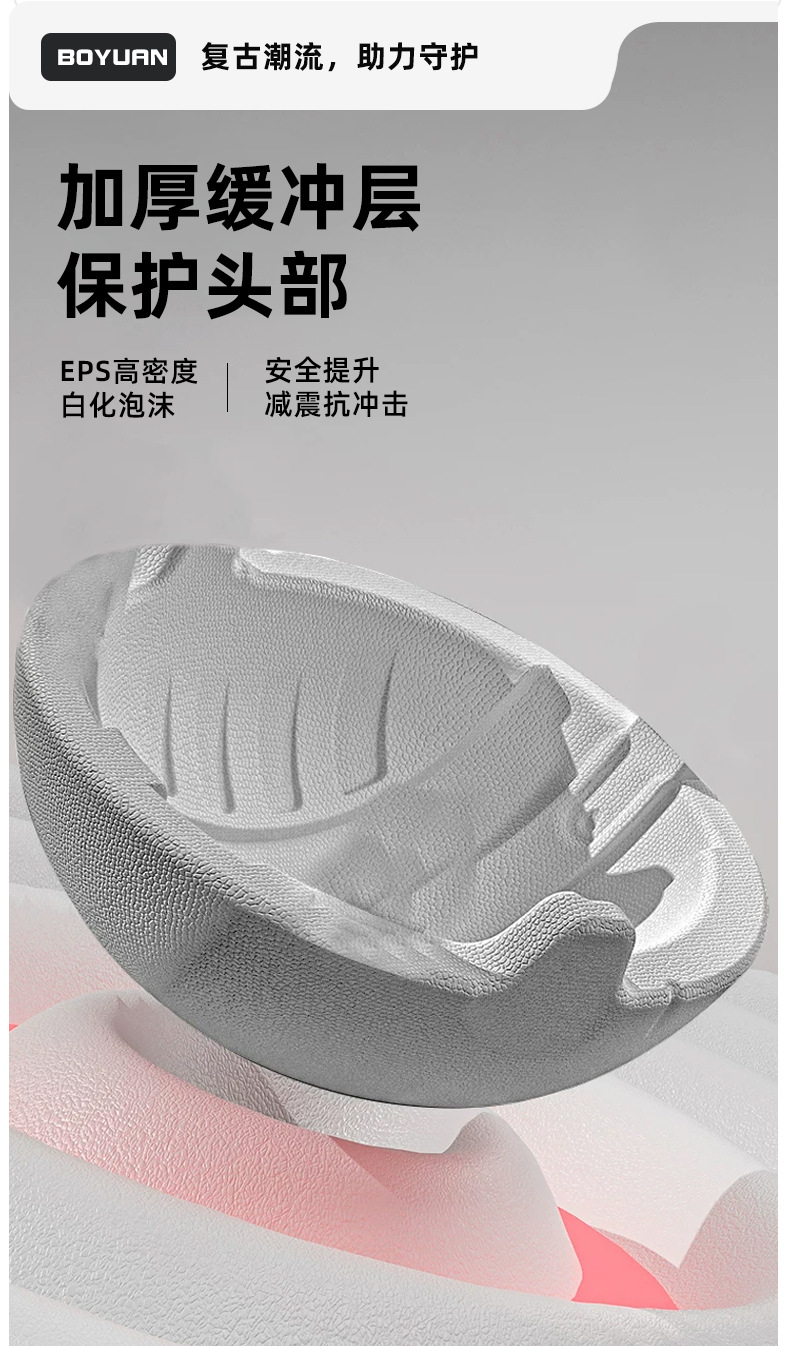 Voss Carbon Fiber Helmet Motorcycle Retro Half Helmet Prince Helmet with Inner Mirror Safety Helmet for Men and Women All Seasons Fashion