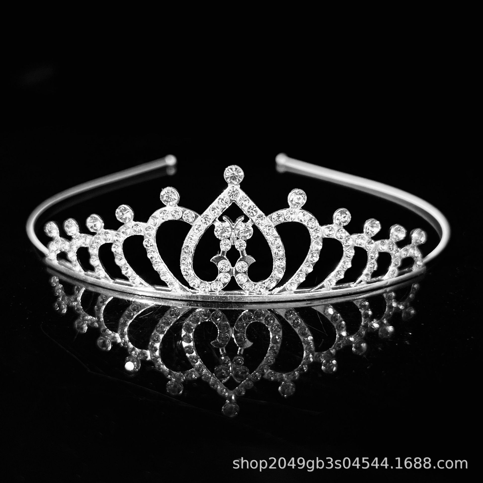Niños corona tocado de cabello de adultos danza espectáculo de escenario de cristal de diamante niñas para anfitriones de bebés