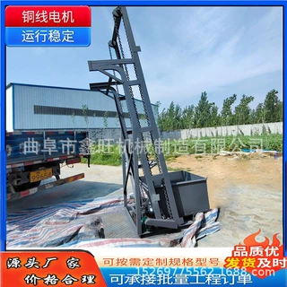 鑫旺 窑底积灰翻斗上料机 锰矿颗粒单斗提升机 干果原料输送机