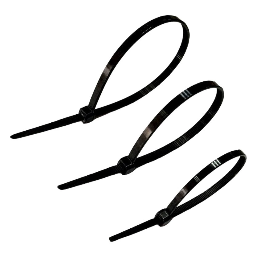 Тайваньские нейлоновые кабельные стяжки KSS CV-080B Kaishi, самоблокирующиеся, черные