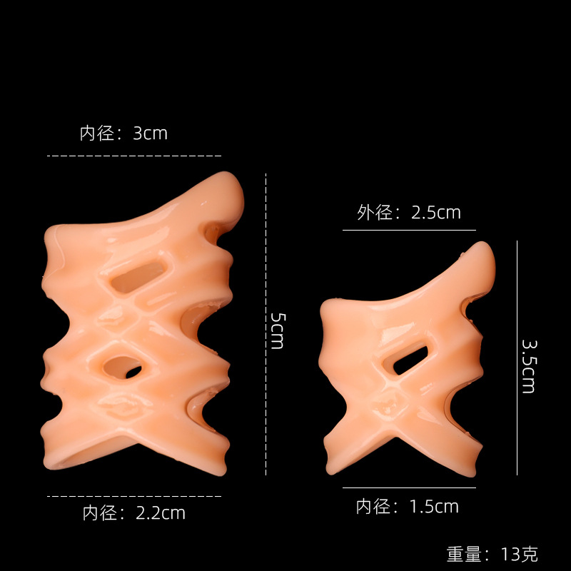 Breathable Glans Cover Ring, Soft Silicone Foreskin Retraction Support, Invisible Dual-Ring Design — detail image 5