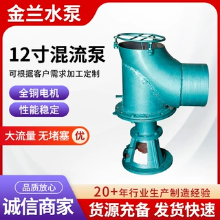 定制12寸混流泵小型灌溉浇地离心泵鱼塘海水养殖抽水泵立式自吸泵