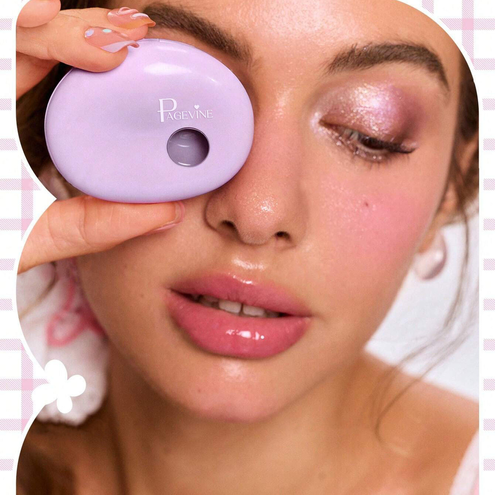 Transfronterizo PAGE VINE color cambio de labios y mejillas sombra de ojos multipropósito suave niebla perlada burbuja de sueño brillante blush comercio exterior