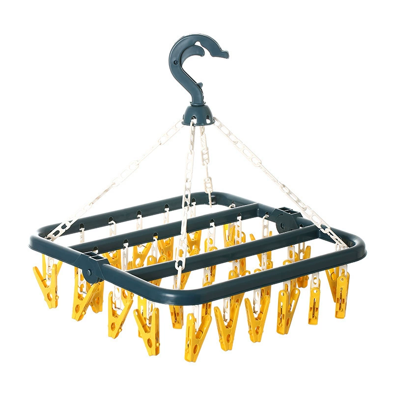Foldable drying rack, children's windproof underwear, hanger