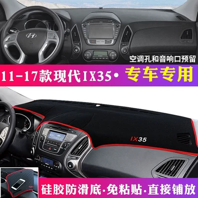 Günəş əleyhinə siperlik | Sunshade Mat, Center Console Sun - 2011-2017-hyundai-ix35-black-with-red-trim