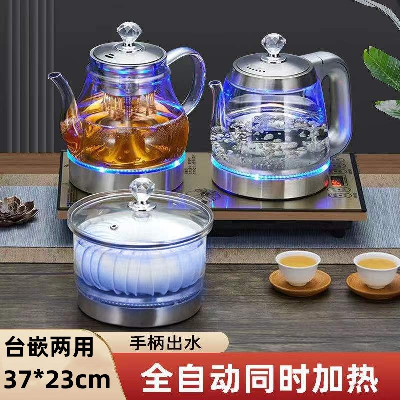 37x23抽水式电热水壶煮茶壶全自动电热壶自动断电泡茶保温茶台专|undefined