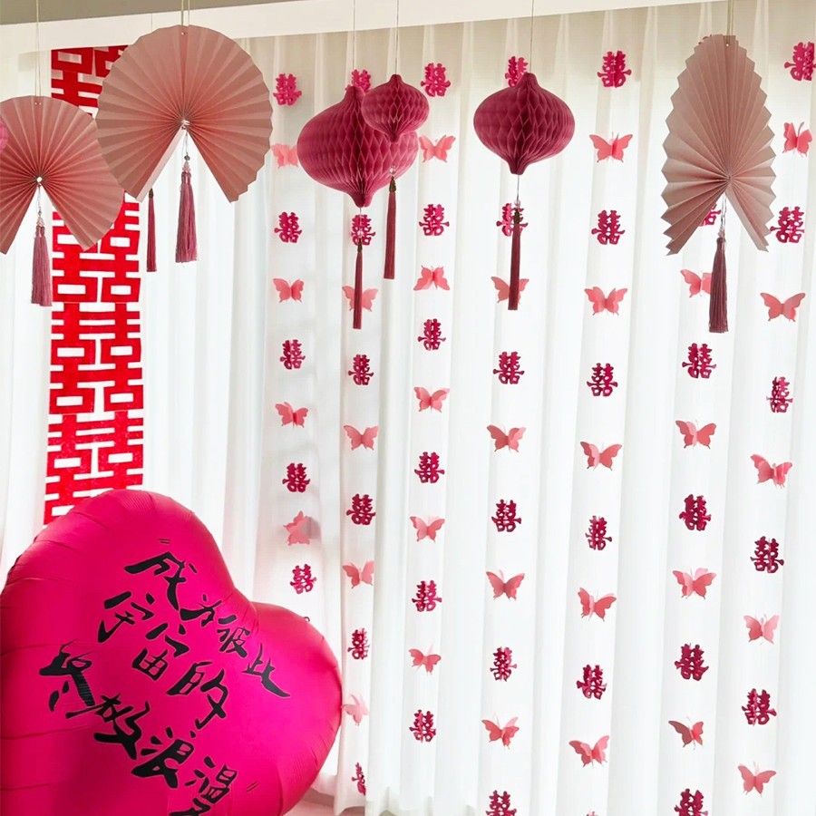 돌출창 펜던트 세트 [대형 풍선 1.5m개 포함]